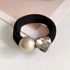 Anillo para el cabello con diamantes de imitación y circonitas, banda de goma elástica duradera y sin costuras, accesorios para el cabello a la moda que combinan con todo, 2024