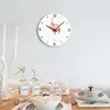 Reloj de Pared Creativo Europeo Simple para Sala de Estar Silencioso Acrílico Flamenco Venta Caliente en Amazon