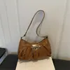 Fivela de cinto de nicho da moda 2026 outono novo estilo retrô americano bolsa tote simples versátil de ombro e de mão