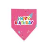 Decoração de festa de aniversário para cães e gatos transfronteiriça, bandeira, gravata borboleta, chapéu de aniversário, babador, suprimentos para animais de estimação, conjunto