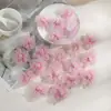 Acessórios de flor de organza de 4,5 cm Acessórios DIY para roupas, sapatos, chapéus, corsages, presilhas de cabelo e acessórios de cabelo