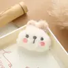 Colgante de conejo de peluche estilo soft girl japonés, cabeza de conejo sonrojada bordada de dibujos animados, accesorio para bolso, al por mayor