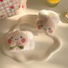 Muñequera de peluche con forma de cachorro de dibujos animados, impermeable, resistente a la humedad, para lavar el pelo, accesorio deportivo bonito.