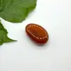 Pingente Gota d'Água Estilo Europeu e Americano Cristal Natural Ágata Pedra Bruta Oval 2,0mm Furo Lateral Colar Pingente DIY Jade