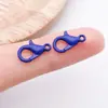 Fecho Lagosta Pintado Colorido 302 Liga de Zinco Acessórios de Joia Conector de Corrente de Celular DIY Gancho de Mola Presilha de Cachorro