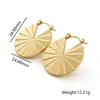 Pendientes Versátiles de Acero de Titanio de Alta Gama Transfronterizos para Mujer, Electrochapados en Oro de 18 Quilates, Pendientes de Estilo Nicho de Lujo Ligero con Circonita