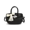 Bolsa Sela Simples Portátil Estilo Francês Feminina 2025 Nova Versátil Padrão Lichia Bolsa Platina Bolsa Transversal Fashion