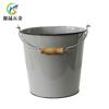Cubos Domésticos de Estilo Europeo Transfronterizos Cubos de Hierro Galvanizado Cubos Galvanizados Redondos Retro Cubos Metálicos de Hierro Blanco Se Pueden Personalizar