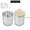 Taza de vidrio electrochapado para vela DIY hecha a mano casera recipiente para vela de aromaterapia de cera de soja Portavelas decoración taza vacía venta al por mayor