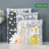 Bolsa de Almacenamiento de Equipaje Pequeña Margarita Ropa Interior Zapatos Ropa Bolsa con Cremallera Esmerilada Impermeable Almacenamiento de Viaje Bolsillo de Plástico con Cordón