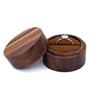 Caja de Madera Maciza para Pendientes de Mujer, Anillos, Joyero de Almacenamiento y Regalo, Nogal Negro Exclusivo Transfronterizo para Regalos de Enamorados Logo