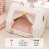 2026 Tenda Ninho para Pet Estilo Princesa Villa para Gatos Respirável Casa para Cachorro Casa para Gato Ninho Semi-Fechado para Pet para Primavera e Verão