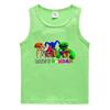 2023 Verão Crianças colete estilo coreano algodão casual camisa de fundo suor-absorvente açúcar esportes outerwear meninos sem mangas undershirt