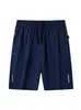 Pantalones Cortos Deportivos de Verano para Hombre Transfronterizos, Shorts de Playa, Pantalones de Cinco Puntos, Pantalones Casuales para Fitness, Delgados, Elásticos, Transpirables, Pantalones de Talla Grande