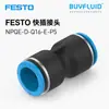 Conexão Rápida FESTO NPQE-D-Q16-E-P5 Conector de Tubulação Industrial Original Genuíno Em Estoque