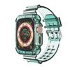 Pulseira aplicável para applewatch9 Pulseira transparente glaciar da Apple iwatch8 pulseira transparente para smartwatch S9