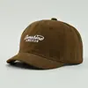 Boné Baseball de Lã Bordado com Letras de Aba Curta, Roupa de Trabalho da Moda para Mulheres, Chapéu Bico de Pato Casual Versátil com Top Macio Personalizado