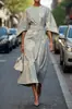 2025 Sitio Independiente Transfronterizo Amazon Floral Ocean Elegancia Eterna Vestido E439 Vestido de Mujer