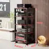 Rack de Amplificador para Casa Espaçamento Ajustável Pés Móveis Multifuncionais para Alto-falantes Suporte Gabinete de Amplificador Rack de Equipamentos AV