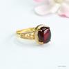 Anillo de Ámbar Báltico Ámbar Rojo Natural Anillo con Garras Venta al por Mayor en Vivo Dropshipping S4110901L