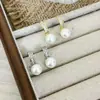 Brincos de Pérola com Design de Sapatos de Salto Alto Estilo Francês, Agulhas de Prata S925, Luxo Leve Exquisito, Brincos de Alto Padrão, Acessórios de Orelha Modernos e Elegantes