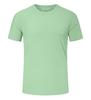 Camiseta de nailon y elastano de secado rápido de alta elasticidad, sudadera deportiva con estampado de logotipo, seda fina de hielo, media manga