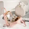 Nova Bolsa de Maquiagem Portátil Shell, Popular no Xiaohongshu, Bolsa de Armazenamento de Viagem Elegante com Alto Apelo Estético