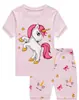 Novas Roupas de Casa de Manga Curta com Elefantinho para Bebês Meninas, Conjunto de Verão Infantil, Roupas para Ar Condicionado, Pijama Cartoon K031