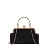 Bolsa feminina de alta qualidade estilo coreano com design único, bolsa de corrente com fecho, novo design de luxo leve da moda, bolsa de noite para atacado