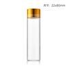 Tapa de Aluminio de 22 mm Botella de Tubo de Vidrio de Borosilicato Alto Sellado a Rosca Transparente Botella de Dulces Botella Cápsula Botellita de Medicina de Pequeña Capacidad