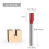 Fresa de Topo com 6 Cortes Fresa de Topo com 1/4 de Corte Fresa de Topo Fundo Vermelho Fresa para Madeira Fresa para Rebaixo Fresa para Chanfro Inferior Fresa para Mesa Fresa Tupia