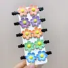 Item de Venda Quente Transfronteiriça~ Presilhas de Cabelo de Flor de Resina para Meninas Europeias e Americanas, Prendedores de Cabelo, Pequenos Acessórios de Cabelo de Flor Girassol, Frescos e Estilosos