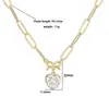 Collar transfronterizo europeo y americano de cobre chapado en oro de 18K con microincrustaciones de diamantes de colores en forma de corazón y lazo para mujer, dulce y versátil, venta al por mayor