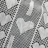 Tela de encaje de algodón con letras geométricas, tela de encaje jacquard de alta calidad, tela suave para ropa de abrigo de mujer con forma de corazón de durazno
