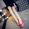 Zapatos de arco zapatos de ópera tradicionales zapatos de tela bordada estilo nacional zapatos de mujer para primavera y otoño zapatos de una sola capa