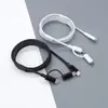 Cable de datos trenzado de cobre puro de 60W, 1 a 2, para Apple 16 iPhone 14, cable de datos de carga rápida PD 2 en 1