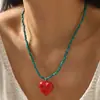 Collar Colorido Dopamina de Verano Adecuado para Vacaciones en la Playa Viajes Cadena para Clavícula Collar con Lazo