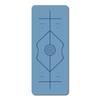 Esterilla de yoga de goma PU transfronteriza, antideslizante, para fitness en casa, para estudio de yoga, con línea de posición, esterilla de yoga Tyrant, entrega gratuita