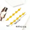 Tienda de Oro Mismo Estilo Pulsera Dorada Cadena de Extensión para Collar Cuerda Tejida a Mano Pulsera DIY Pulsera Accesorios para Ropa Collar