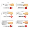 Set de Cuchillos para Queso de Roble Transfronterizo Cuchillo y Tenedor para Queso Set de Acero Inoxidable Cuchillo para Queso de Seis Piezas Set de Cuchillos para Mantequilla de Cuatro Piezas