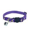 Introduce el collar dorado caliente, hebilla de cara de gato estrella luna campana ajustable collar de gato