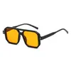 Óculos de Sol Versáteis, Estilo Europeu e Americano da Moda, Quadrados Frescos, Ponte Dupla, Estilo Aviador, Personalizados, Proteção UV para Exterior