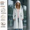 Impermeable Largo para Adultos para Uso al Aire Libre, Protección Completa contra Tormentas, Unisex, Estilo de una Pieza con Ajuste en la Cintura, Adecuado para Patinete Eléctrico