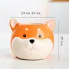 Vaso de Cerâmica para Suculentas Transfronteiriço Desenho Animado Cachorro Animal Vasos Criativos Combinação para Mesa de Escritório