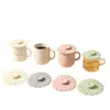 Tapa de Silicona para Taza con Forma de Flor Universal a Prueba de Polvo Conservación del Calor Taza Taza de Té de Vid Tapa Accesorios Repelente de Insectos Fácil de Limpiar Multicolor