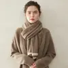 Bufanda 100% cachemira pura, simple y elegante, proporciona calidez y protección contra el frío, de longitud media, suave y amigable con la piel, bufanda grande tejida