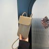 Bolsa Casual para Teléfono Móvil para Mujer Bandolera Bolsa Pequeña 2025 Verano Nueva Moda Distintiva Hermosa Bolsa Cuadrada Pequeña Hombro Pequeño Bolso