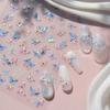 Pegatinas para Uñas de Gel Tomoni No Pierdas Cooperación Explosiones Pegatinas para Uñas de Teléfono Móvil Pegatinas para Uñas de Burbujas Mariposa