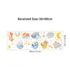 BR0093F dibujos animados sueño cielo estrellado durmiendo animal pequeño autoadhesivo pegatinas de pared sala de estar dormitorio habitación infantil pegatinas decorativas