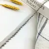 Cinta de Organza Cosida a Mano con Encaje de Cristales de Colores para Vestidos de Boda, Tocados y Accesorios de Cuello - Bola de Cristal de 4 mm